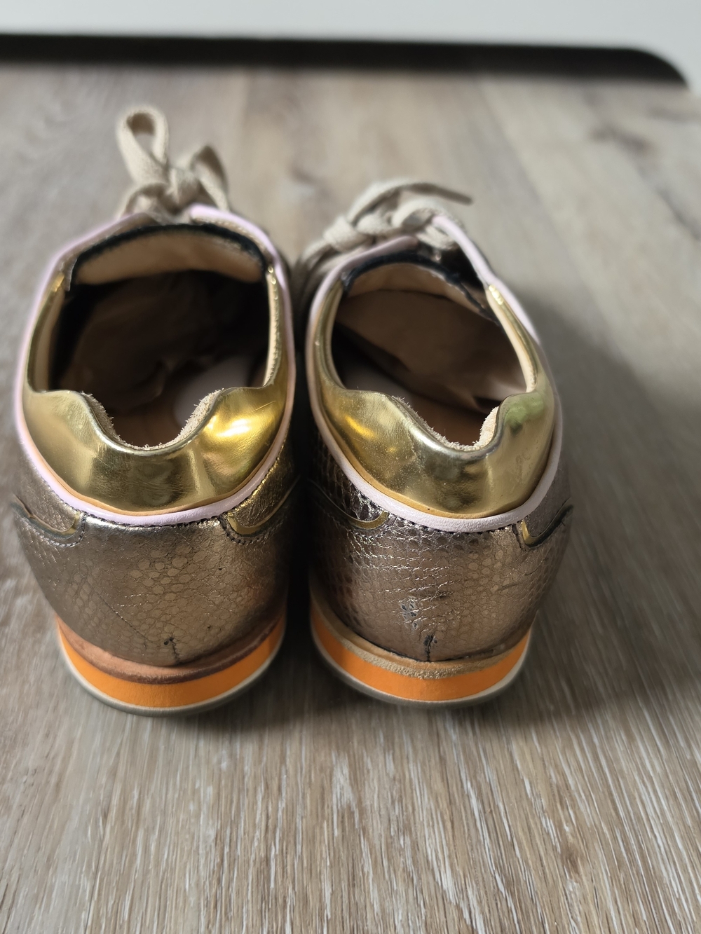 Royal Albartross Metallic Bronze Rose Gold Spikeless Golf Shoes EU 36.5 (US 6) - Picture 5 of 9